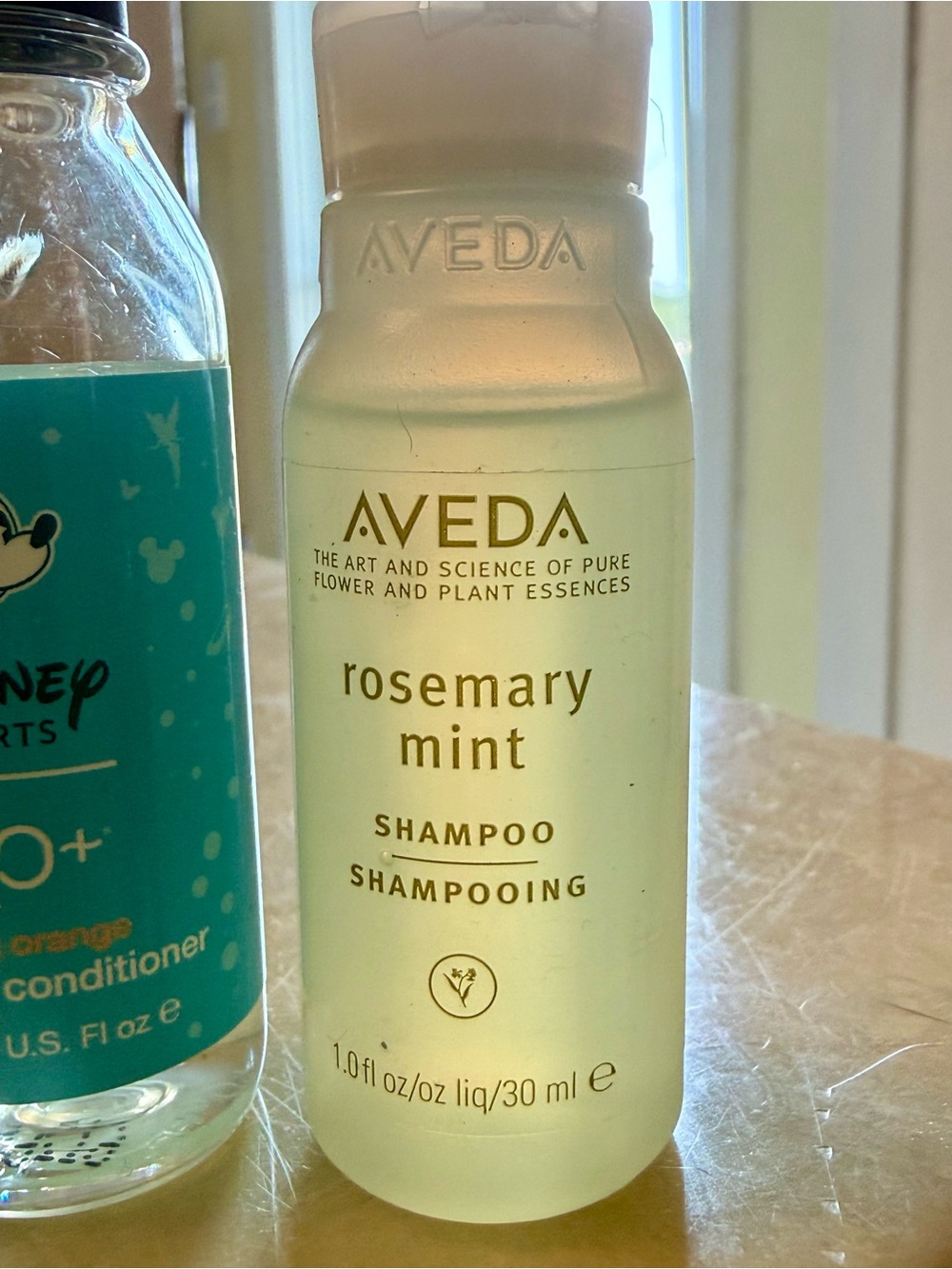 Disney travel shampoo & conditioner + AVEDA Rosemary Mint Shampoo - Picture 5 of 6